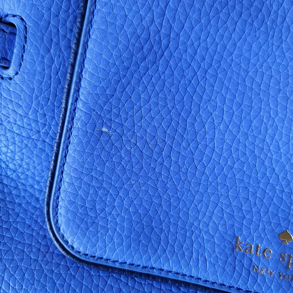 Kate Spade Kacy Chester Street Periwinkle Blue Leather Backpack Purse - Picture 11 of 13